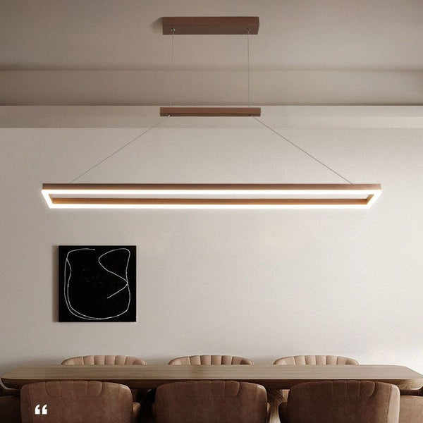 Line Loft Nordic Chandelier hanging above a kitchen island in Nigeria