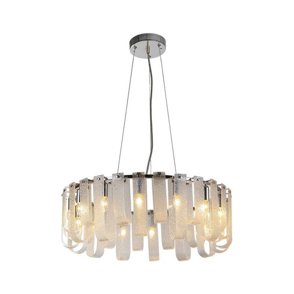 Murano silver round chandelier with venetian glasswork