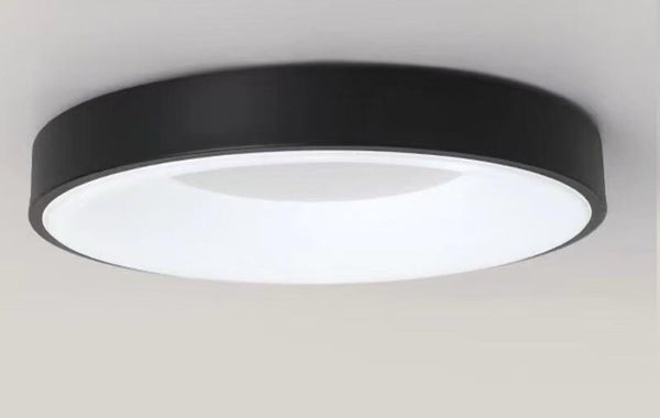 Round Hollow Trichromatic Light illuminated in a Nigerian lounge