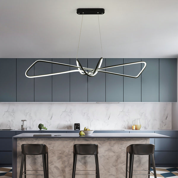 Bowtie LED Island Light installed in a modern Nigerian kitchen
