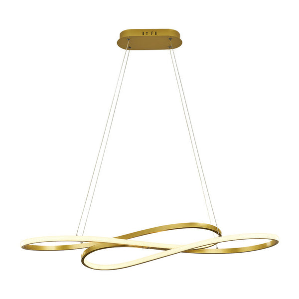 Note Pendant Light shaped like a musical note hanging in a Nigerian living room