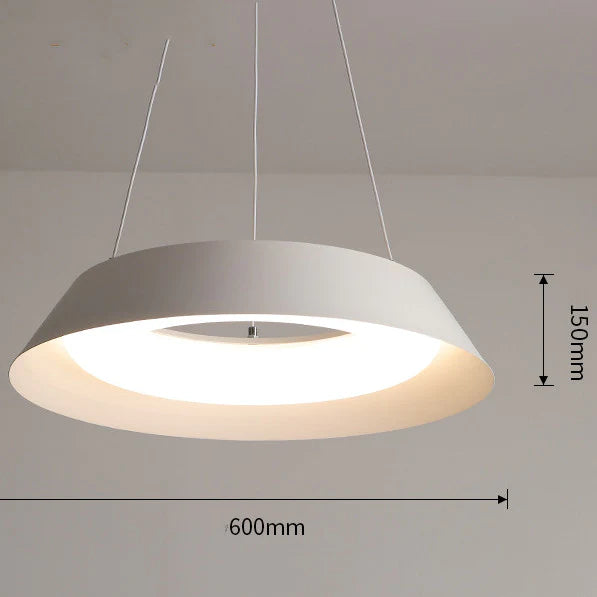 Hollow Circular Chandelier installed in a Nigerian office reception