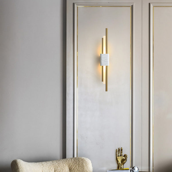 Monet wall light mounted on a living room wall