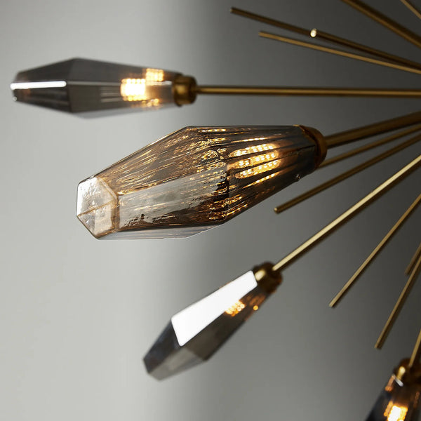 Dragonfly chandelier shown from below