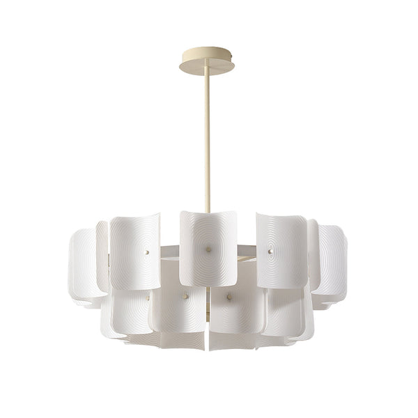 Close-up of Vitre chandelier's acrylic swirl pattern