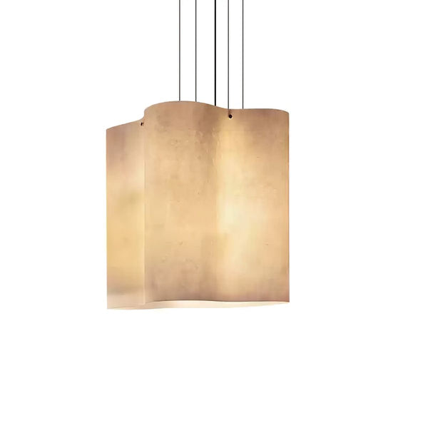 Nuvola pendant light hanging in a living room