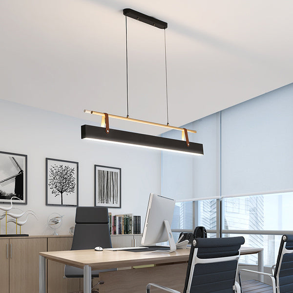 Goose LED Suspension Light illuminated above a dining table in Nigeria