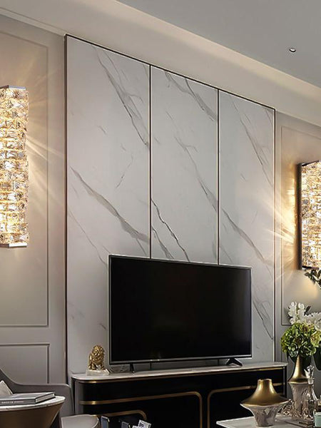 Regency Crystal Wall Light styled in a luxury Lagos home