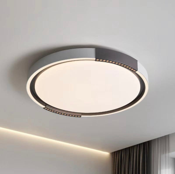 Round Chic Flush Light mounted on a low Nigerian ceiling