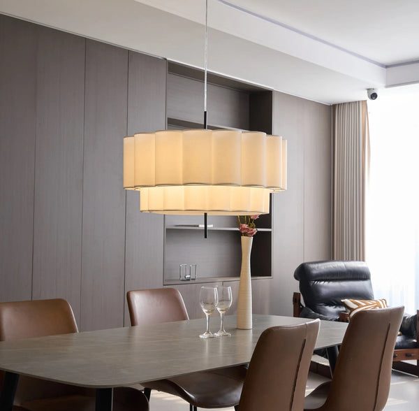 Folia Ripple Chandelier close-up showing brass finish detail
