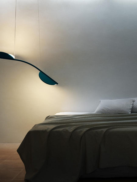 Almendra Arc Suspension Light installed in a modern Nigerian home