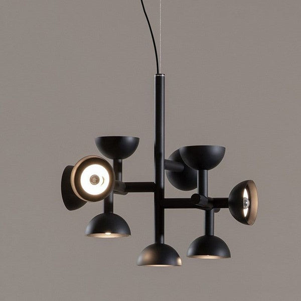 Karman Sibilla Chandelier close-up showing light arm arrangement