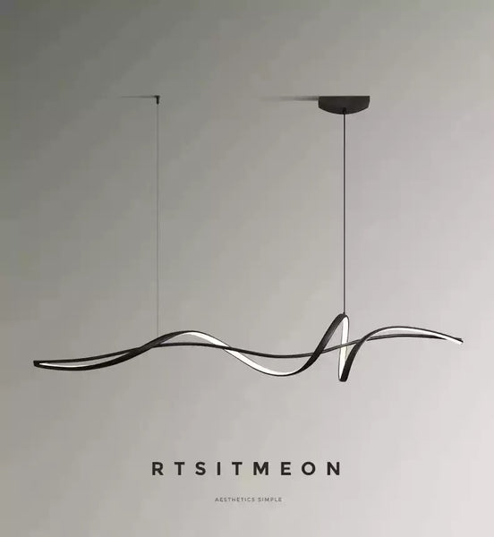 Artus black minimalist pendant light