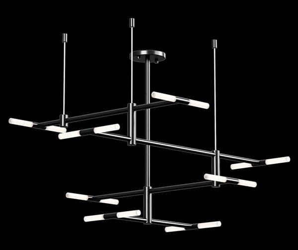 ALTONA bubble LED chandelier with clustered glass globes hanging in a Nigerian living room