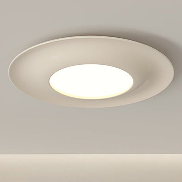 Macaron cream ceiling light mounted on a low ceiling