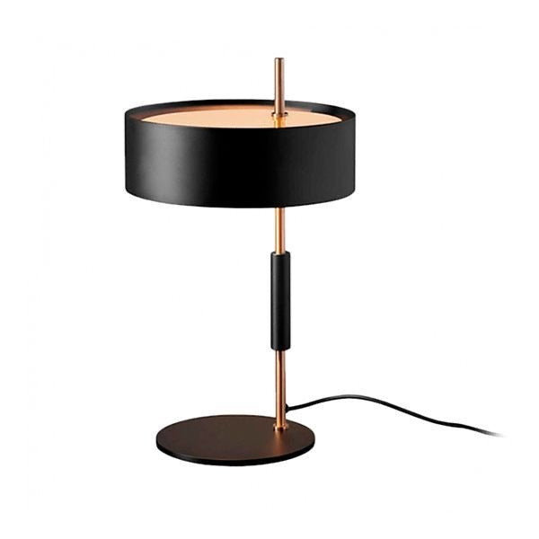 Oluce Nordic table lamp on a console table