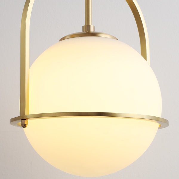Close-up of Apogee pendant's globe design