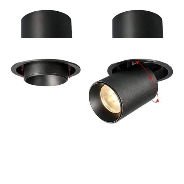 American Bridgelux Rotational Spotlight - Black - 12 watts