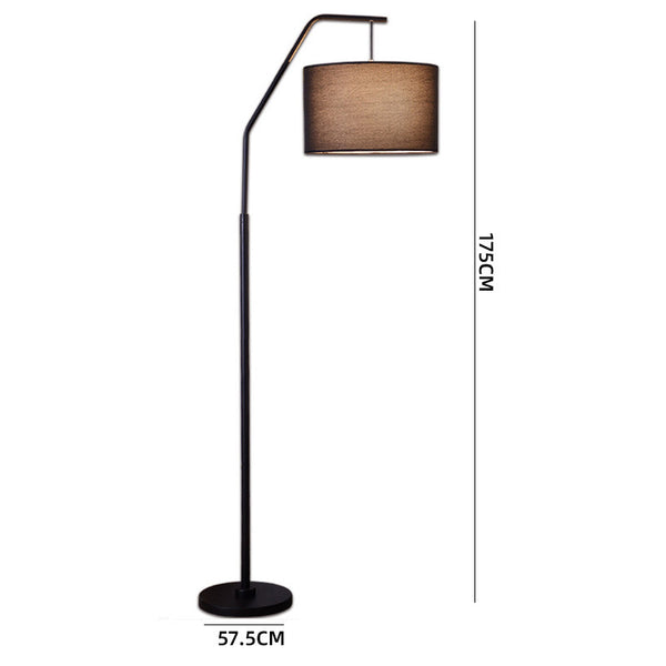 Black Fishing lamp illuminated with warm light