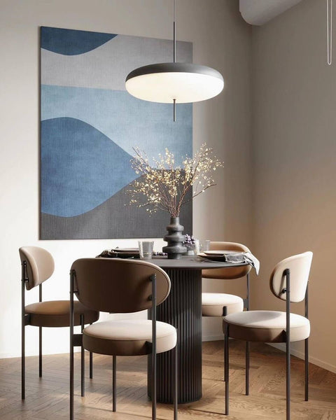 Sarffatti Pendant Light - Black and White