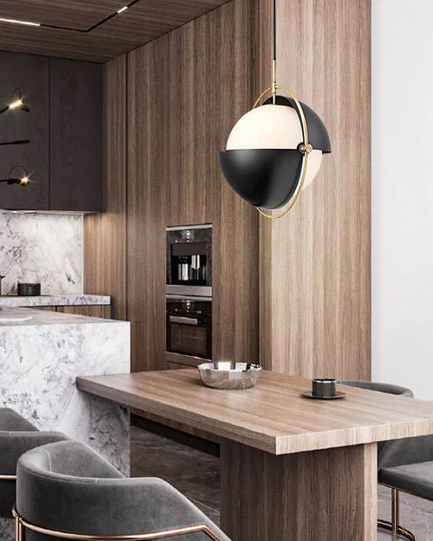 Gubi droplight above a kitchen island