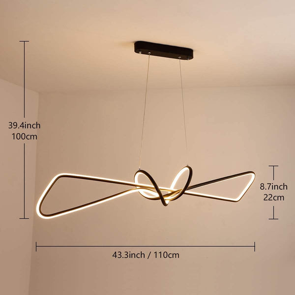 Bow Tie Chandelier installed in a modern Nigerian home