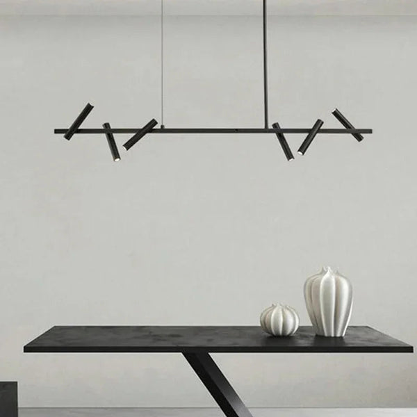 Nordique suspension light hanging in a living room