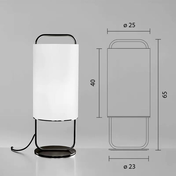 Nordic Parachilna lamp in black metal finish