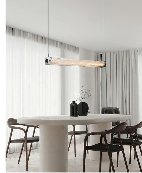 Italian marble light shown from below