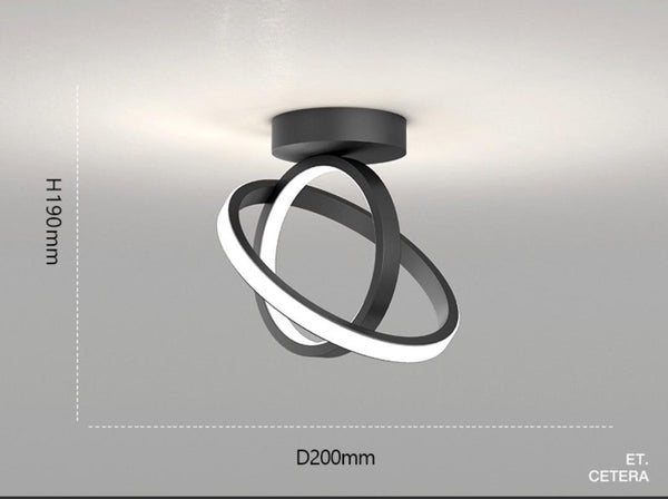 Geometry Ceiling Light illuminated in a Nigerian bedroom