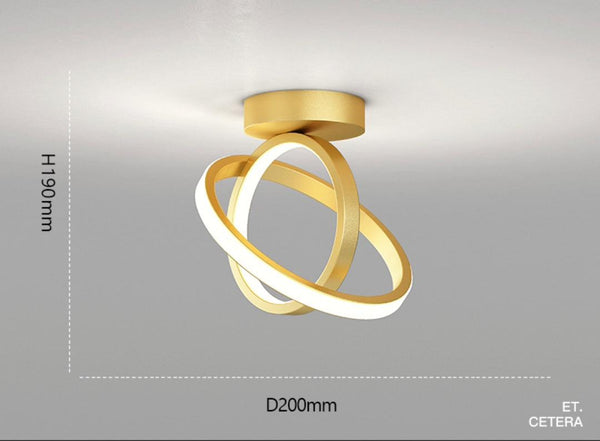 Geometry Ceiling Light mounted on a Nigerian hallway ceiling