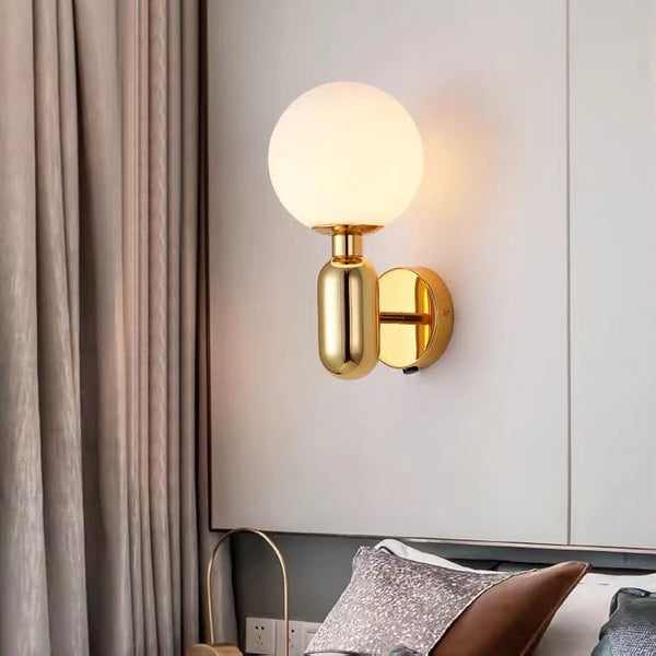Close-up of Moon Wall Light showing moon-shaped design