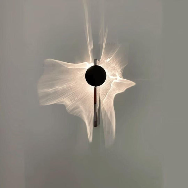 Water Wave wall light mounted on a wall