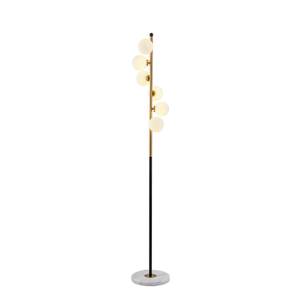 Close-up of Post-Modern Nordic Floor Lamp showing sculptural base detail