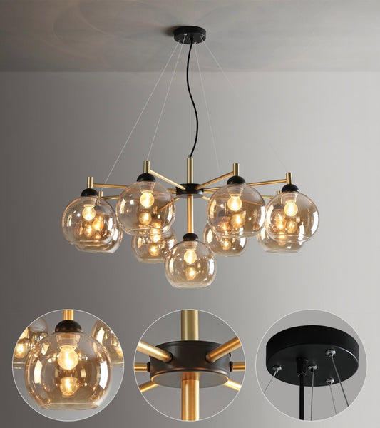 Post-Modern Luxury Chandelier styled in a luxury Lagos dining room