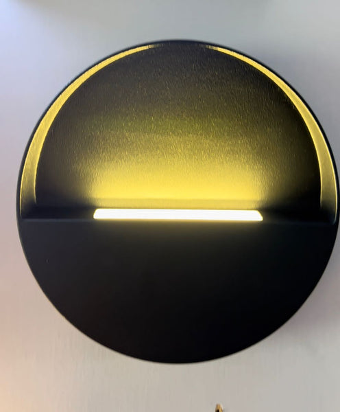 Outdoor wall light mounted on a building facade in Nigeria