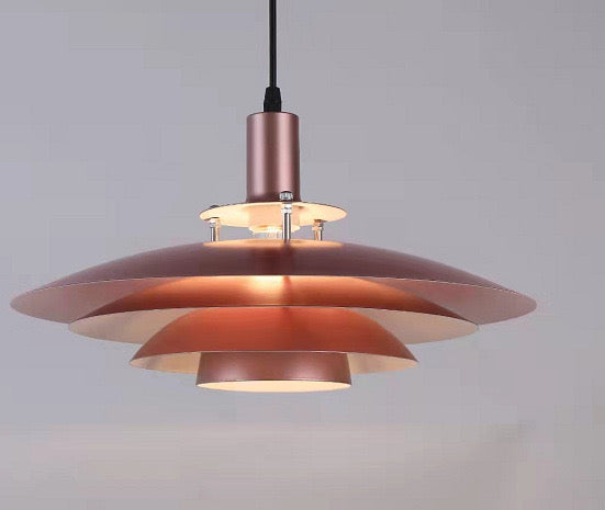 Danish Saucer Nordic Ceiling Light close-up showing warm LED glow