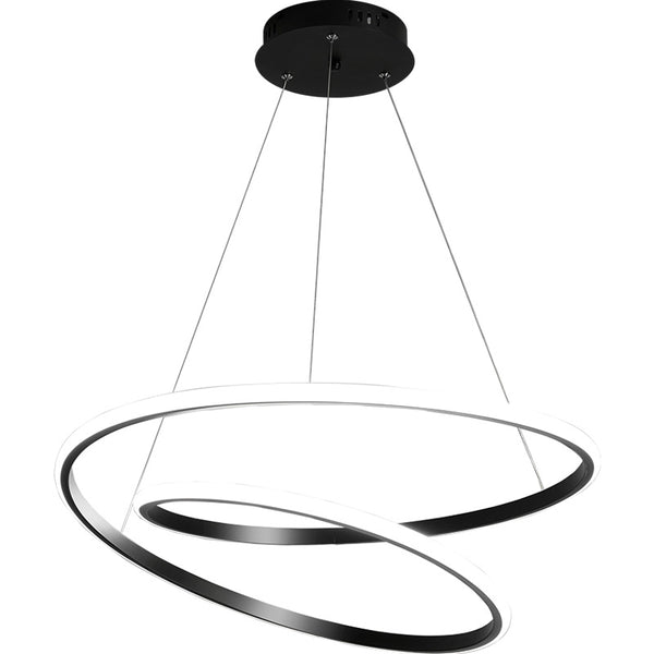Black Trichromatic Chandelier styled in a Nigerian bedroom