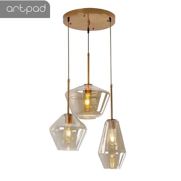 Close-up of 3-in-1 Amber Glass Droplight showing amber glass texture