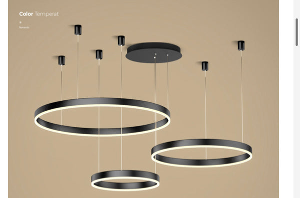 Close-up of Circa Chandelier showing 3-in-1 design detail