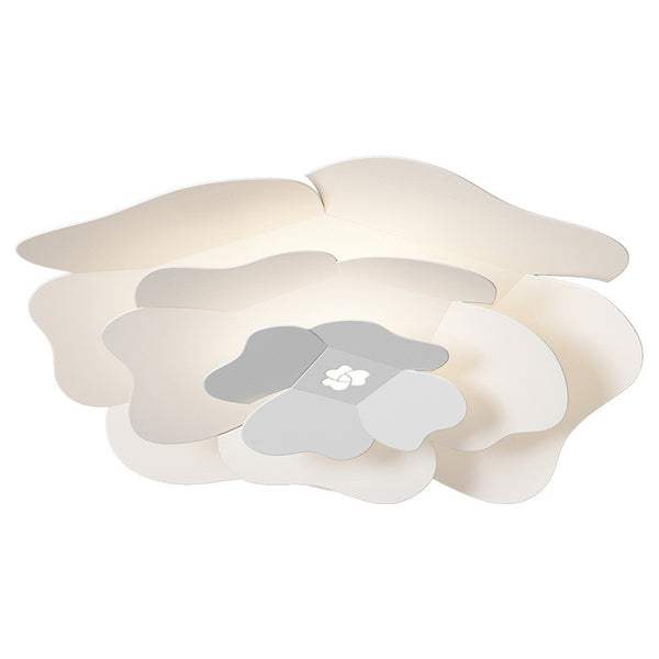 Close-up of Flower Trichromatic Ceiling Light showing flower-shaped petals