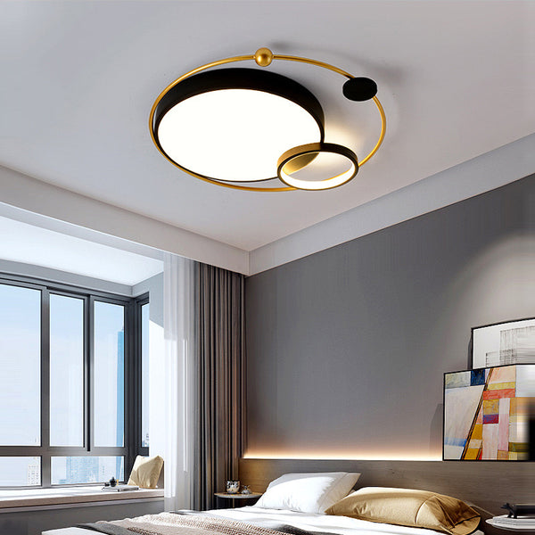 Close-up of Nordic 3-Temperature Ceiling Light showing aluminium frame