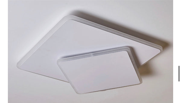 Square Modern Minimalist Ceiling Light installed in a modern Lagos home
