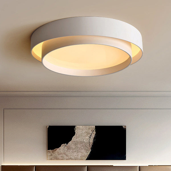 Double Round Ceiling Light mounted on a Nigerian ceiling