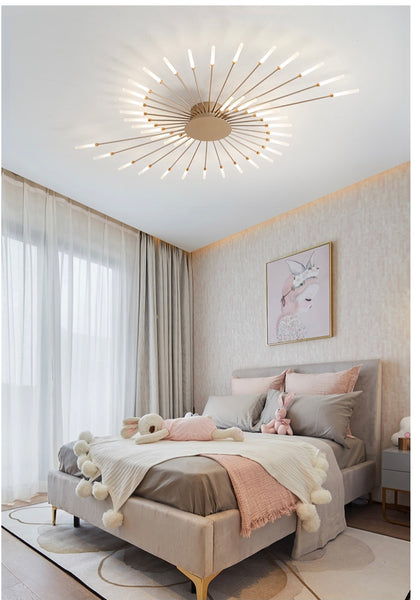Nordic Fireworks Ceiling LED Light installed in a modern Nigerian home