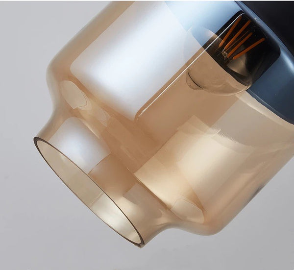 Close-up of Nano Loft Hanging Lamp showing industrial shade finish