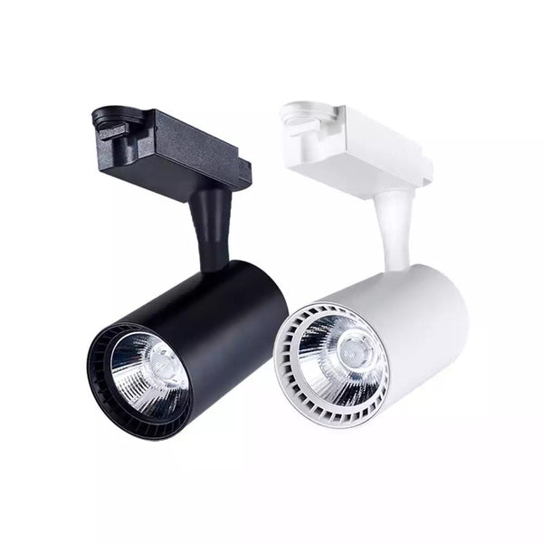 Track Light with adjustable spotlight heads mounted on a Nigerian ceiling