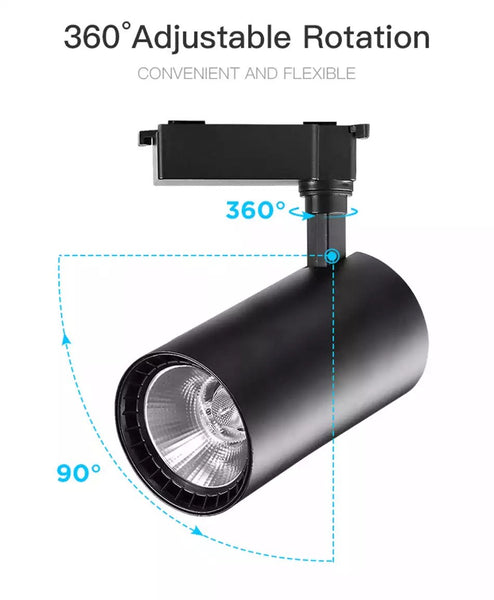 Close-up of Track Light showing adjustable spotlight head detail