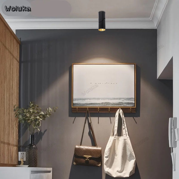 Surface Mount Recessed Spotlight installed in a row along a Nigerian hallway