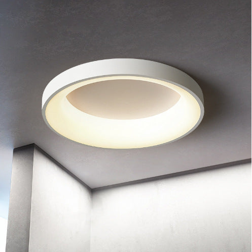 Close-up of Round Hollow Trichromatic Light showing grey and black finish